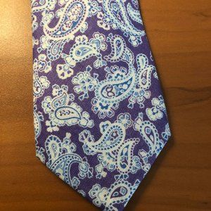 Tommy Hilfiger Purple Paisley Dress Tie NWT